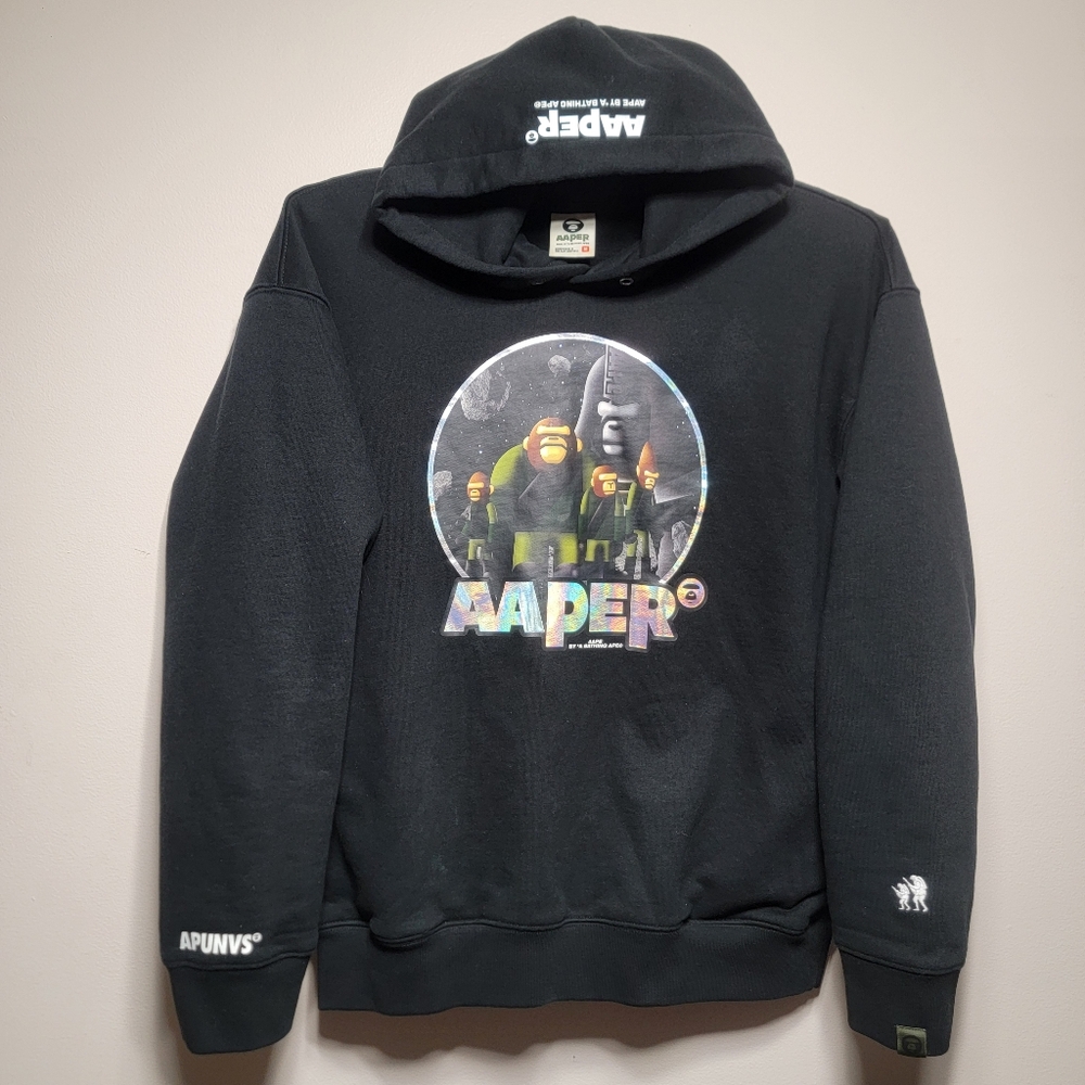 Aape "Planet Of The Apes" Aaper A Bathing Ape Pullover Hoodie M